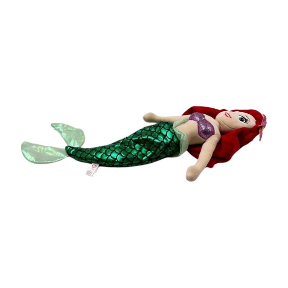 Ariel Sparkle Disney TY Plush Doll 18 inch Mermaid - Picture 3 of 9